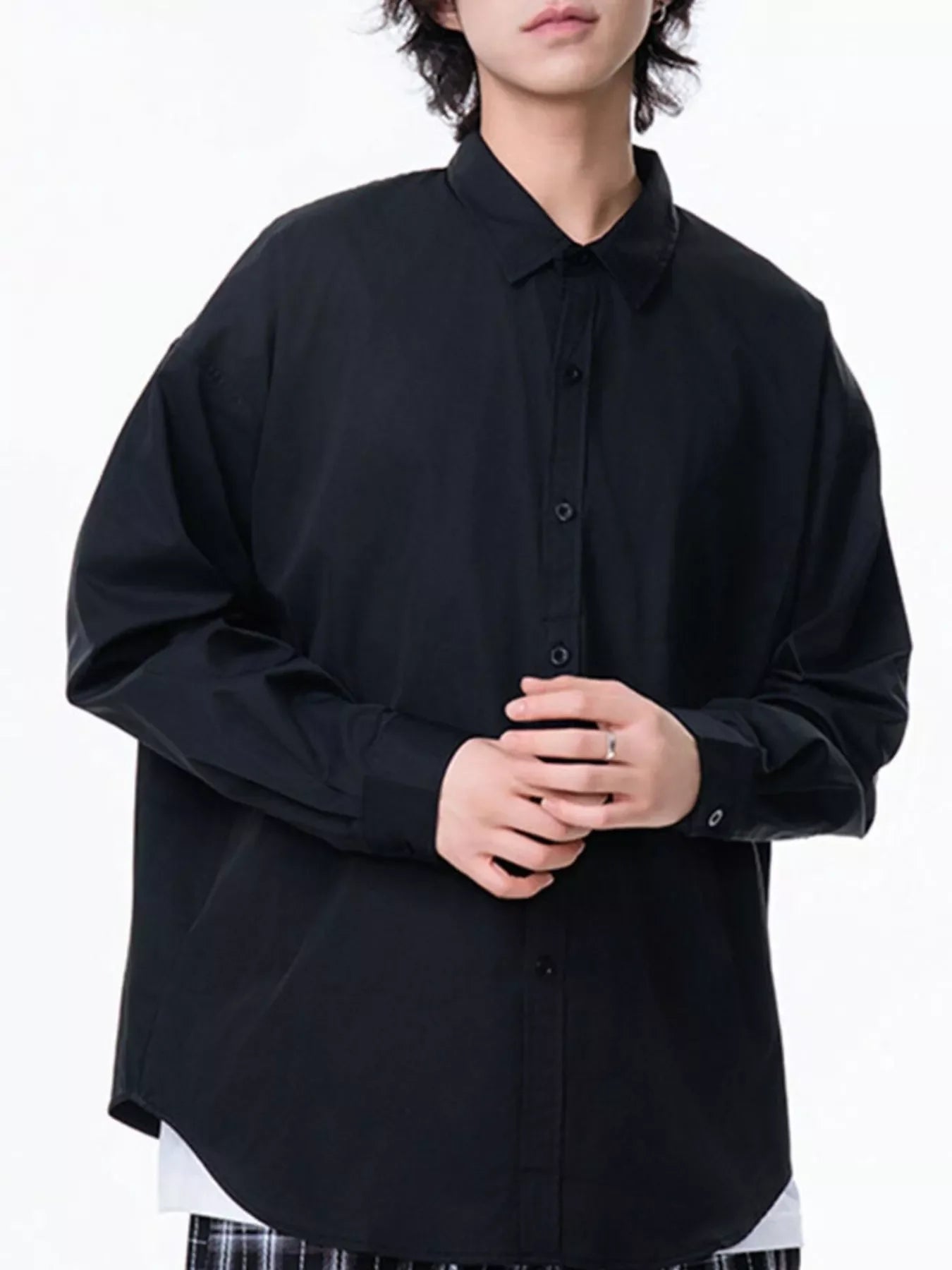 Plus Size Oversized Button Up Long Sleeve Shirt - Southern Shores Clothing