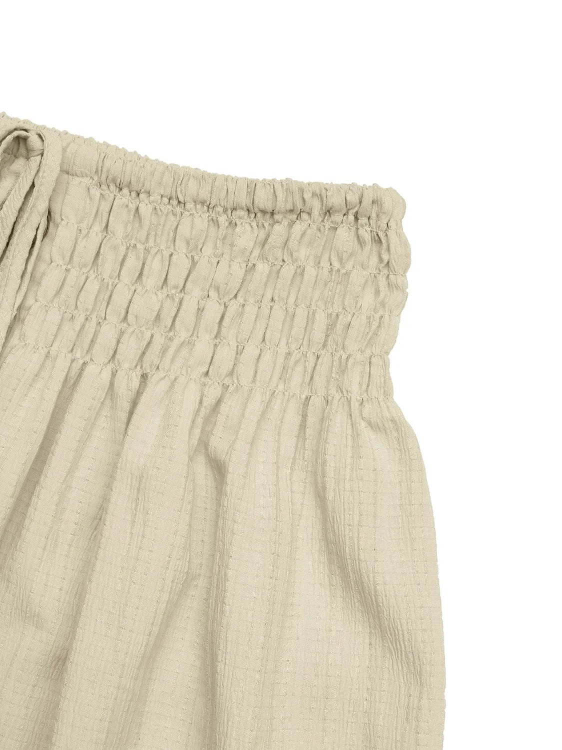 Ruffled Hem Slit Skirt With Lace And Adjustable Waist - Southern Shores Clothing