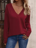 V-Neck Long Sleeve T-Shirt - Southern Shores Clothing