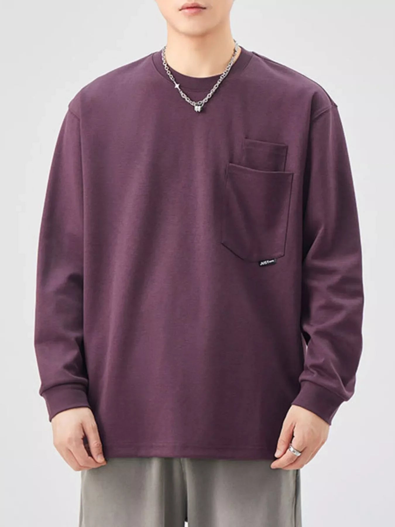 Plus Size Oversized Long Sleeve Pocketed Sweatshirt - Southern Shores Clothing