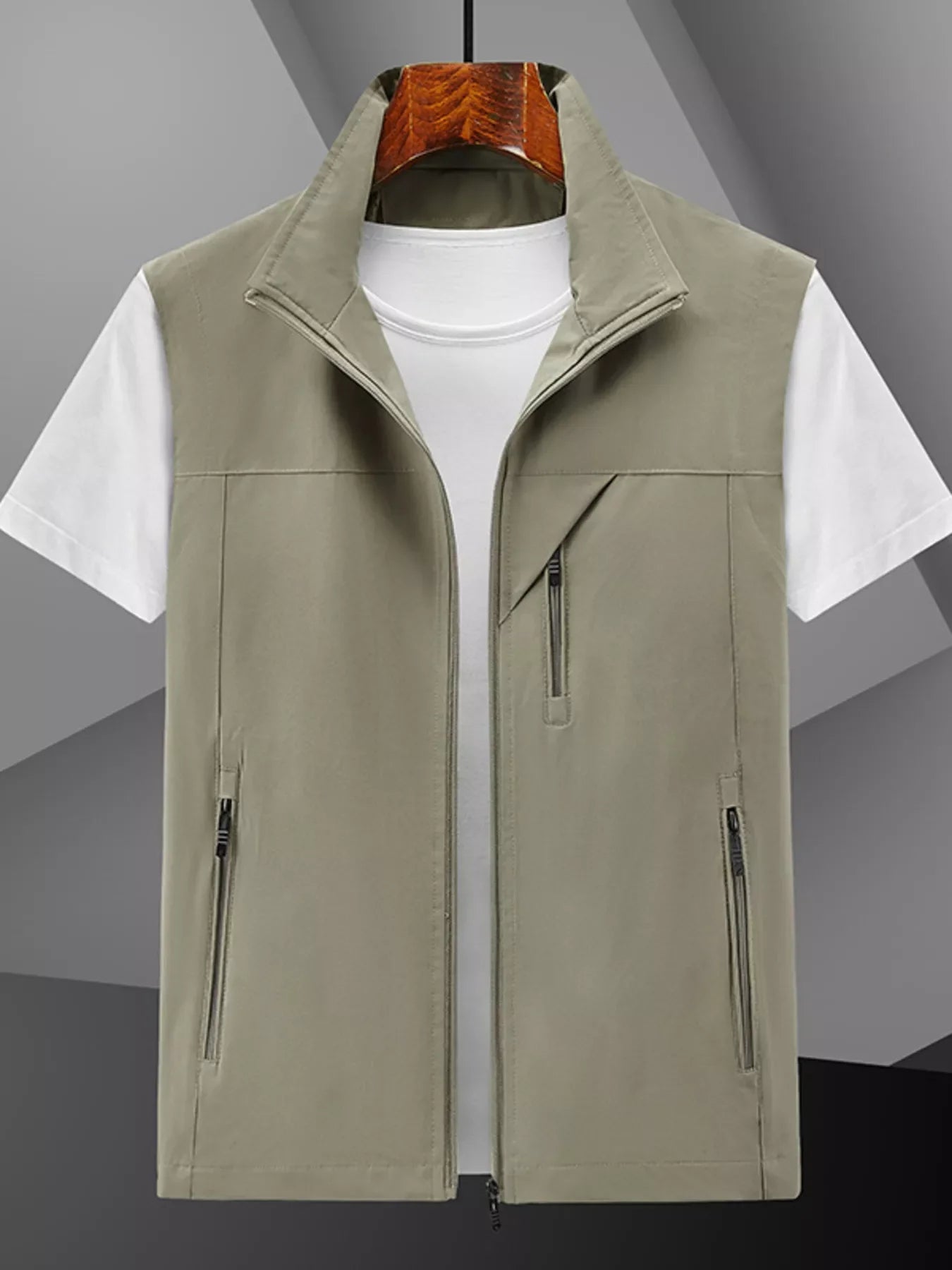 Plus Size Lightweight Zip-Up Vest For Layering - Southern Shores Clothing