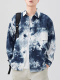 Plus Size Tie-Dye Button Up Long Sleeve Shirt - Southern Shores Clothing
