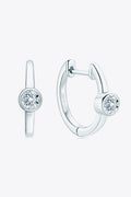 Minimalist 18K Moissanite Gold-Plated Huggie Earrings - Southern Shores Clothing