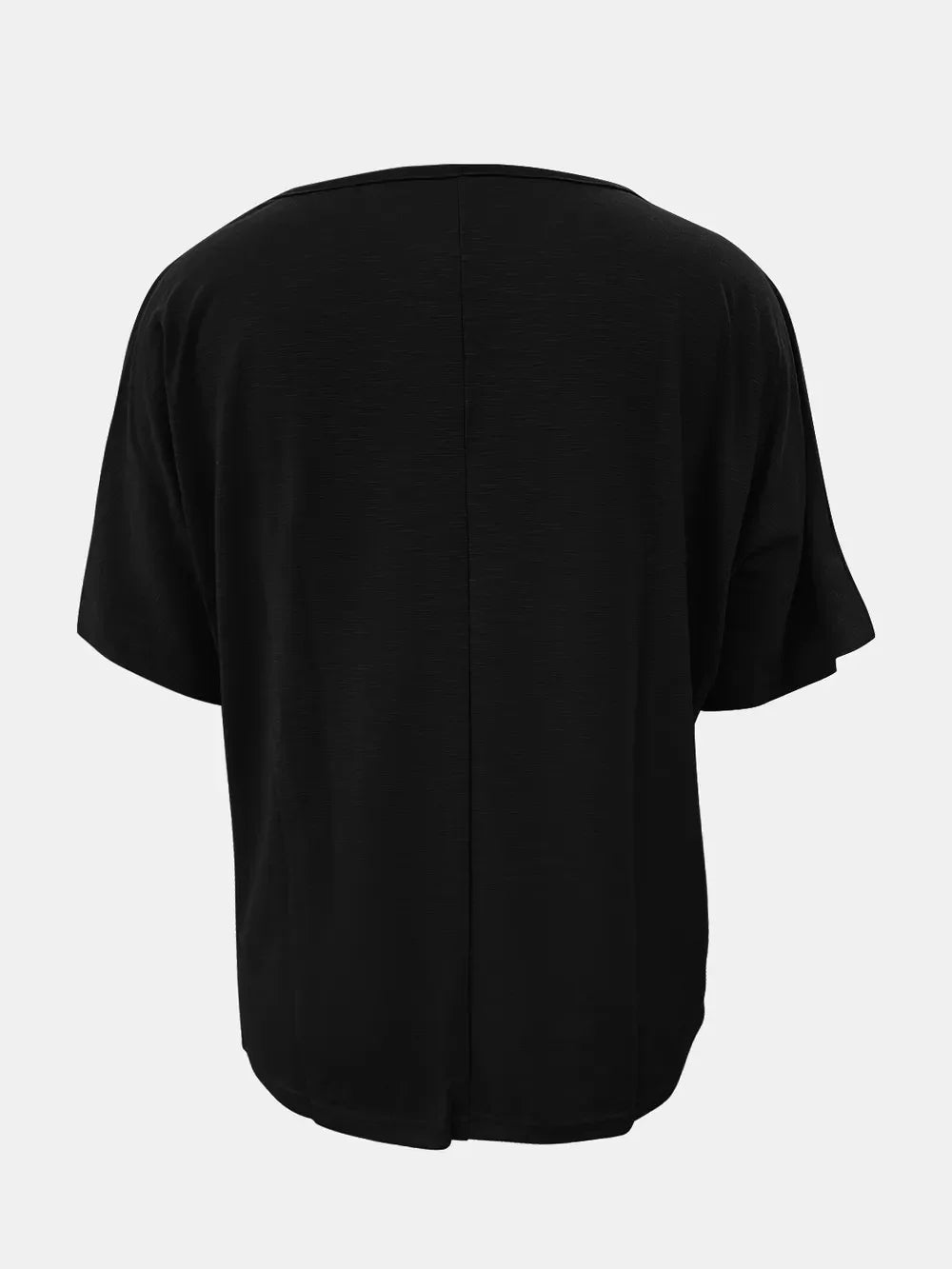 Full Size Scoop Neck Short Sleeve T-Shirt - Southern Shores Clothing