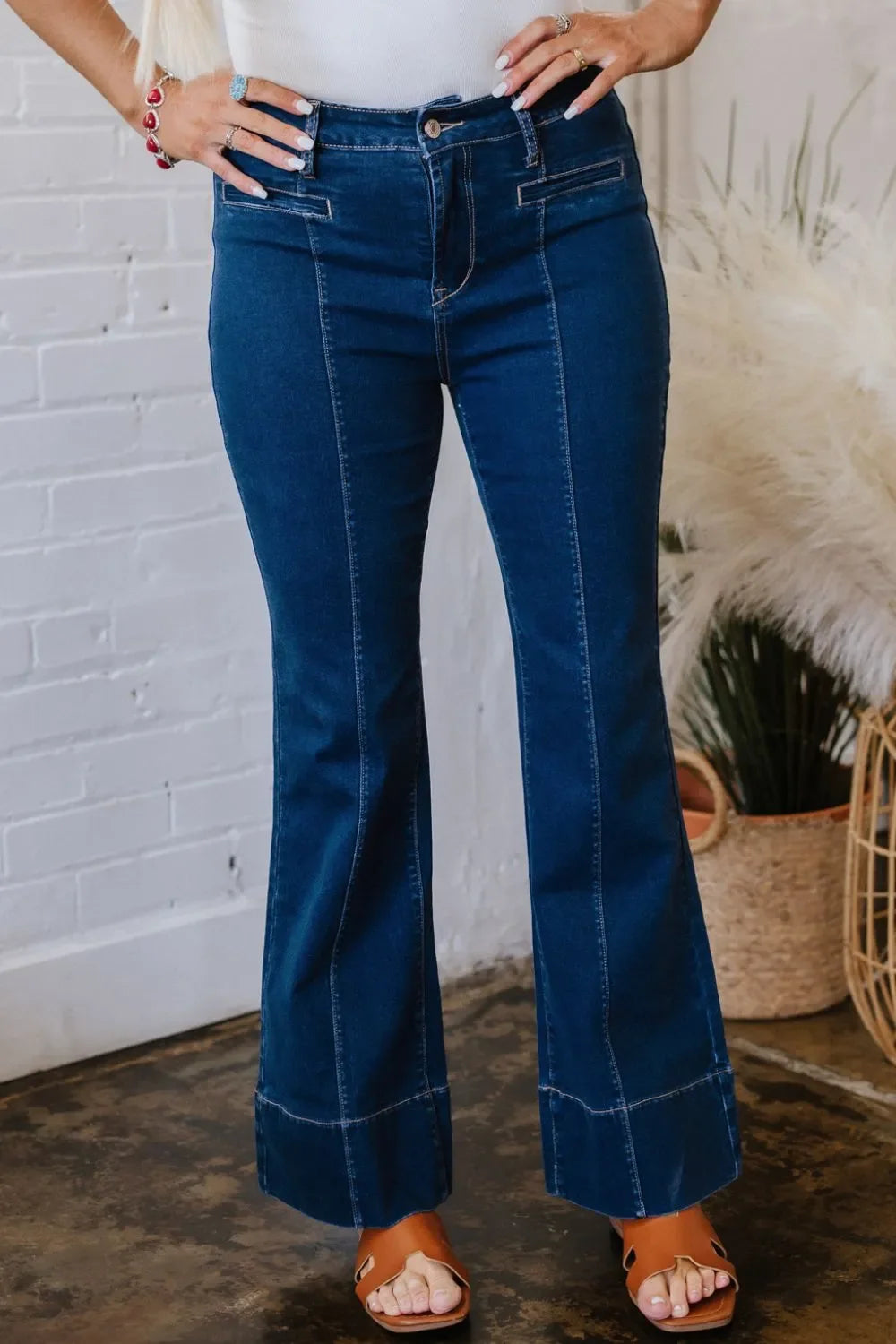 Coastal Straight Jeans With Center Seam Classic Fit - Southern Shores Clothing