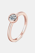 Moissanite Sterling Silver Solitaire Ring For Everyday Wear - Southern Shores Clothing