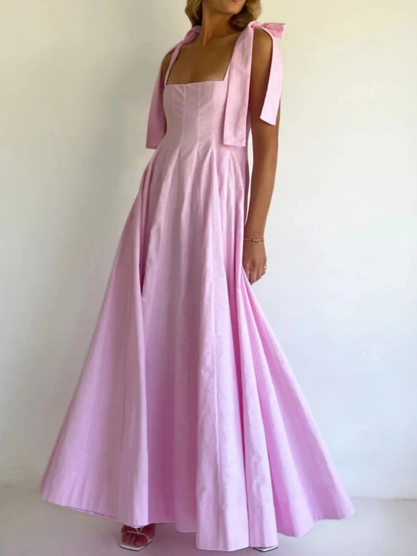 Gradient Tie Shoulder Maxi Dress With Adjustable Straps - Southern Shores Clothing