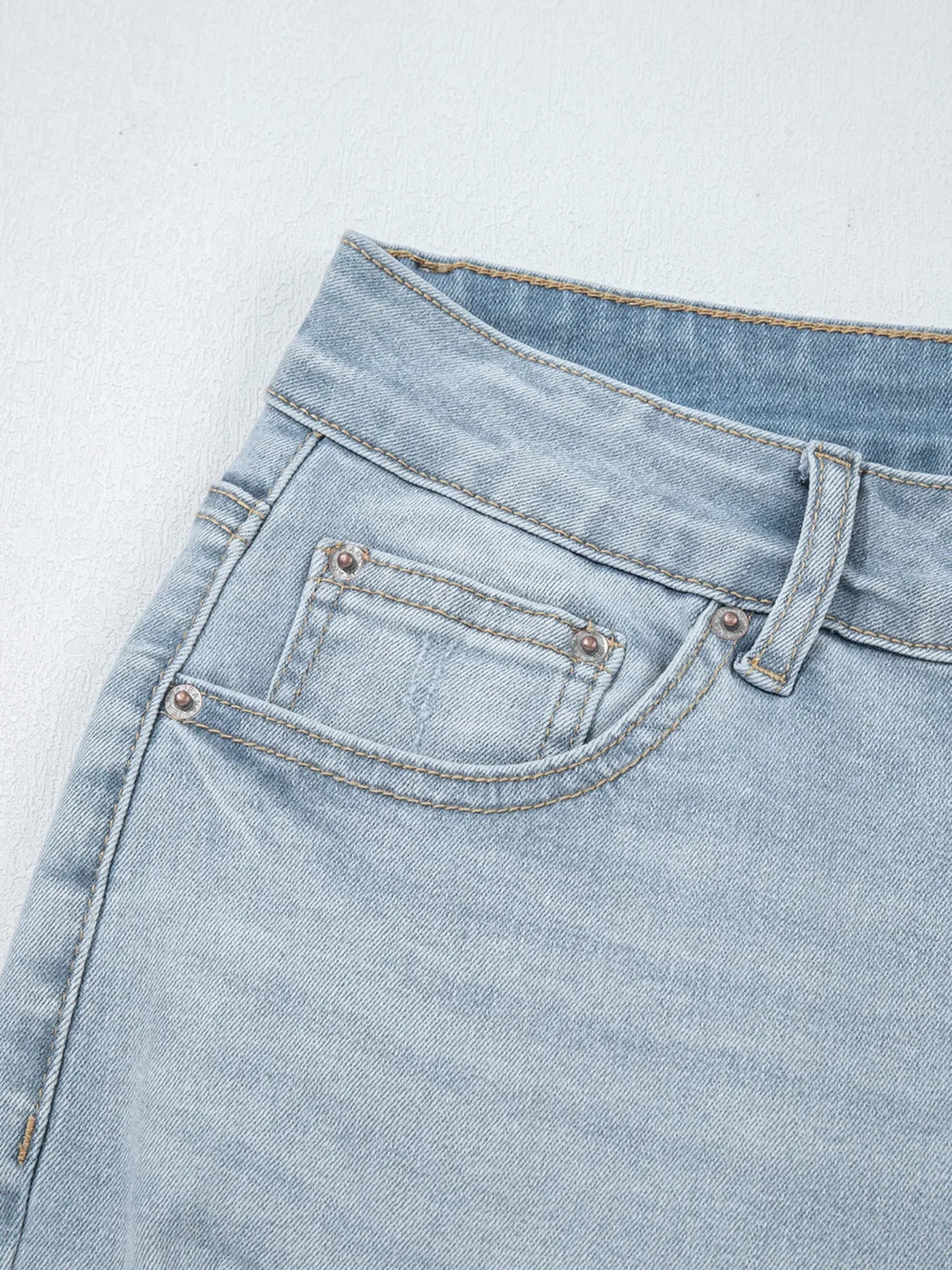 Coastal Distressed Skinny Jeans Mid Rise Ankle Length - Southern Shores Clothing