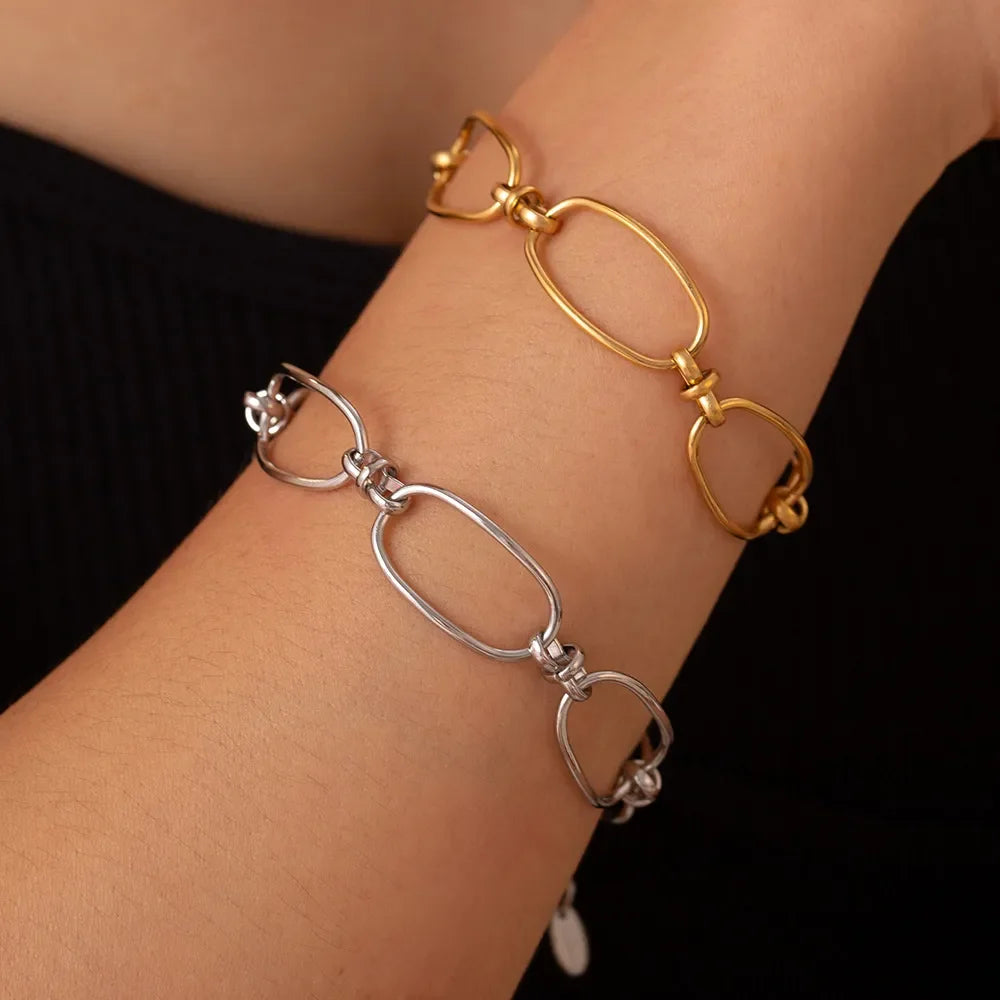 18K Gold-Plated Titanium Steel Chain Bracelet - Southern Shores Clothing