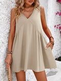 Mandy V-Neck Sleeveless Mini Dress - Southern Shores Clothing