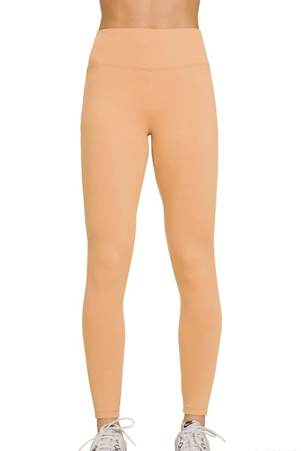 Coastal Inspired Zenana High-Waisted Microfiber Leggings