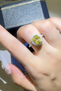 3 Carat Moissanite Halo Ring in Sterling Silver - Southern Shores Clothing