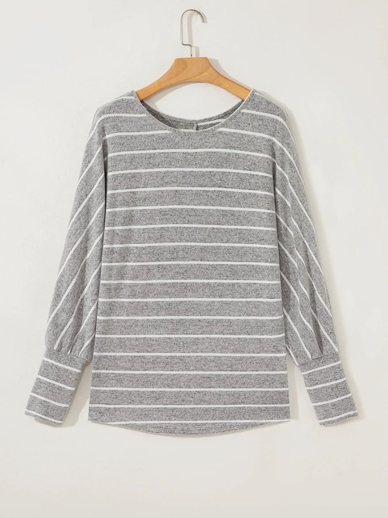 Stripe Dolman Sleeve Drop Shoulder Top - Southern Shores Clothing