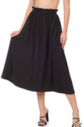 Classic Paperbag Waist Midi Skirt With Pockets - Southern Shores Clothing