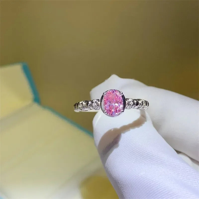 1 Carat Moissanite Sterling Silver Ring Coastal Shine - Southern Shores Clothing