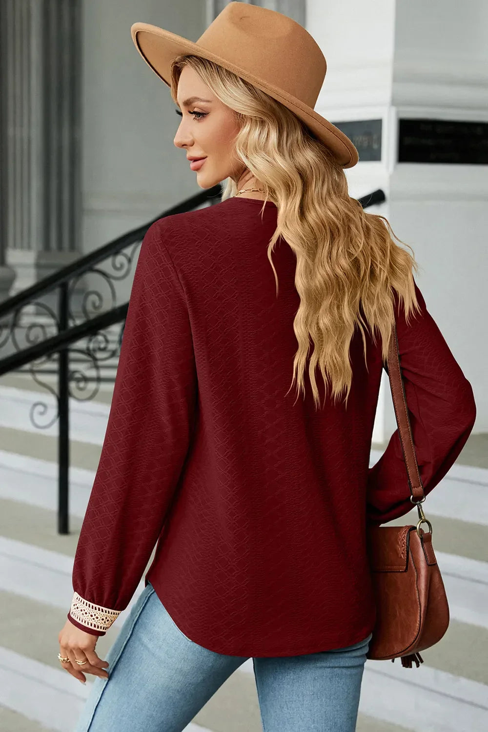 V-Neck Long Sleeve T-Shirt - Southern Shores Clothing