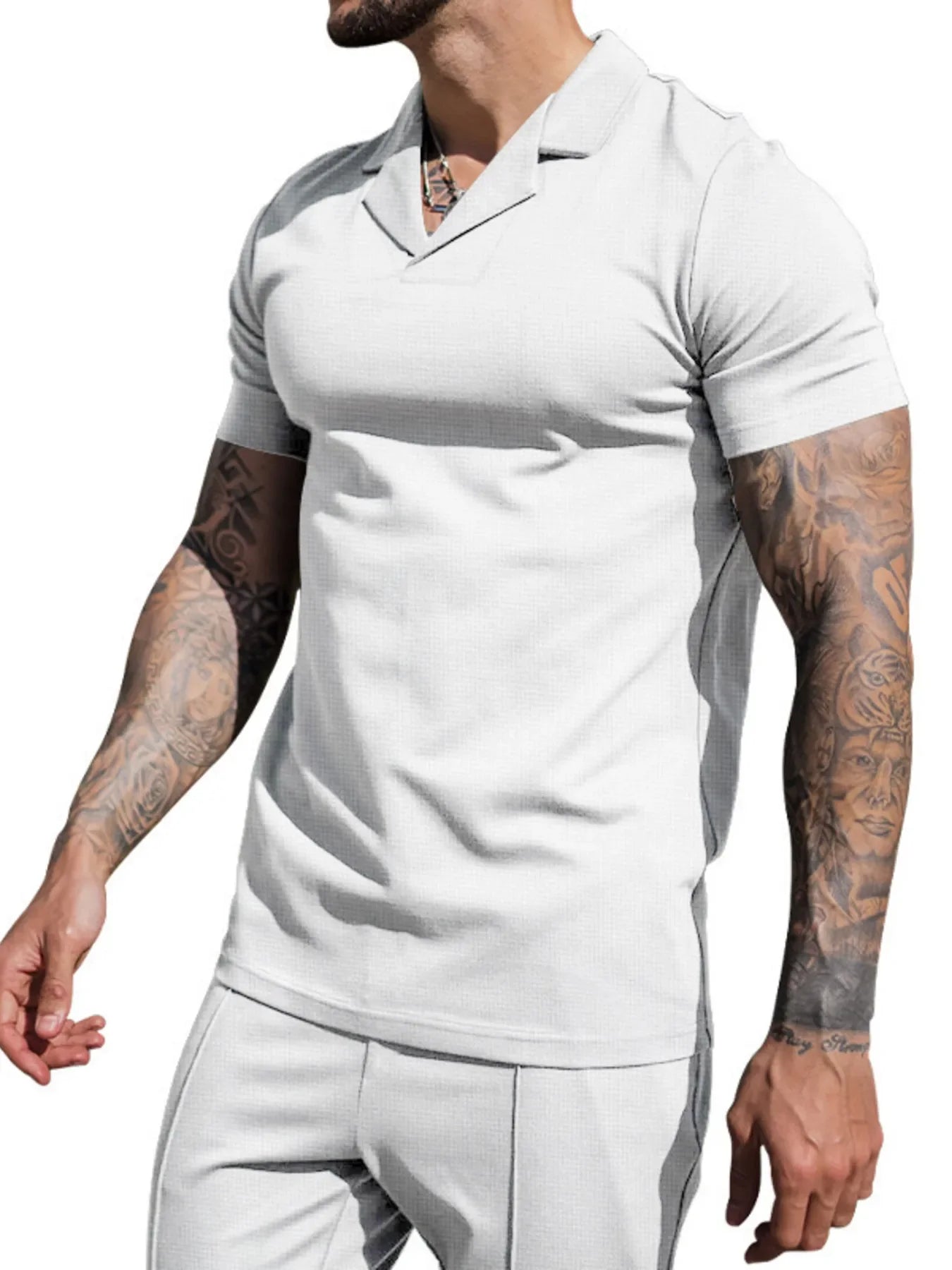 Men's Plus Size Short Sleeve Top and Shorts Set - Southern Shores Clothing