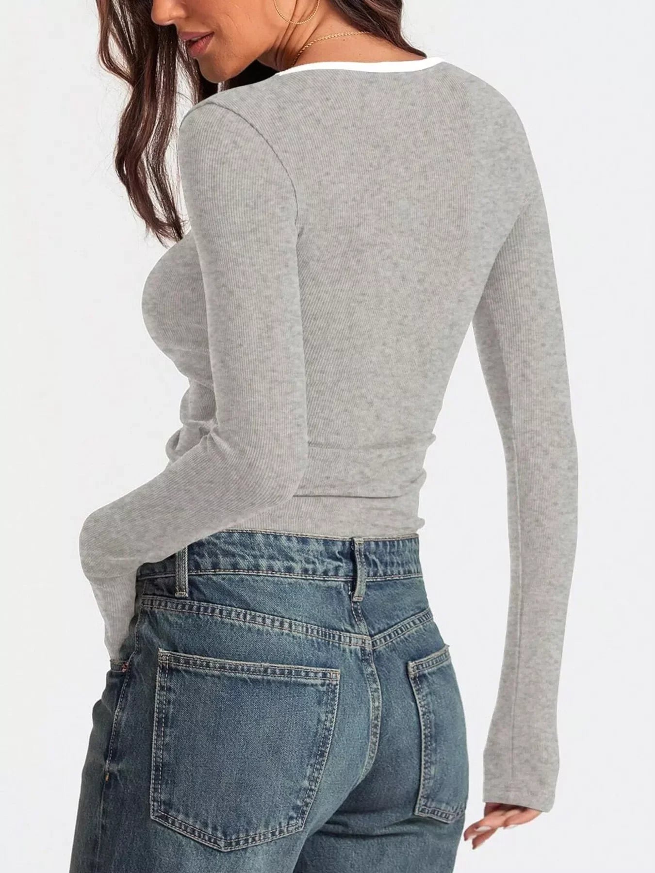 Scoop Neck Long Sleeve T-Shirt - Southern Shores Clothing