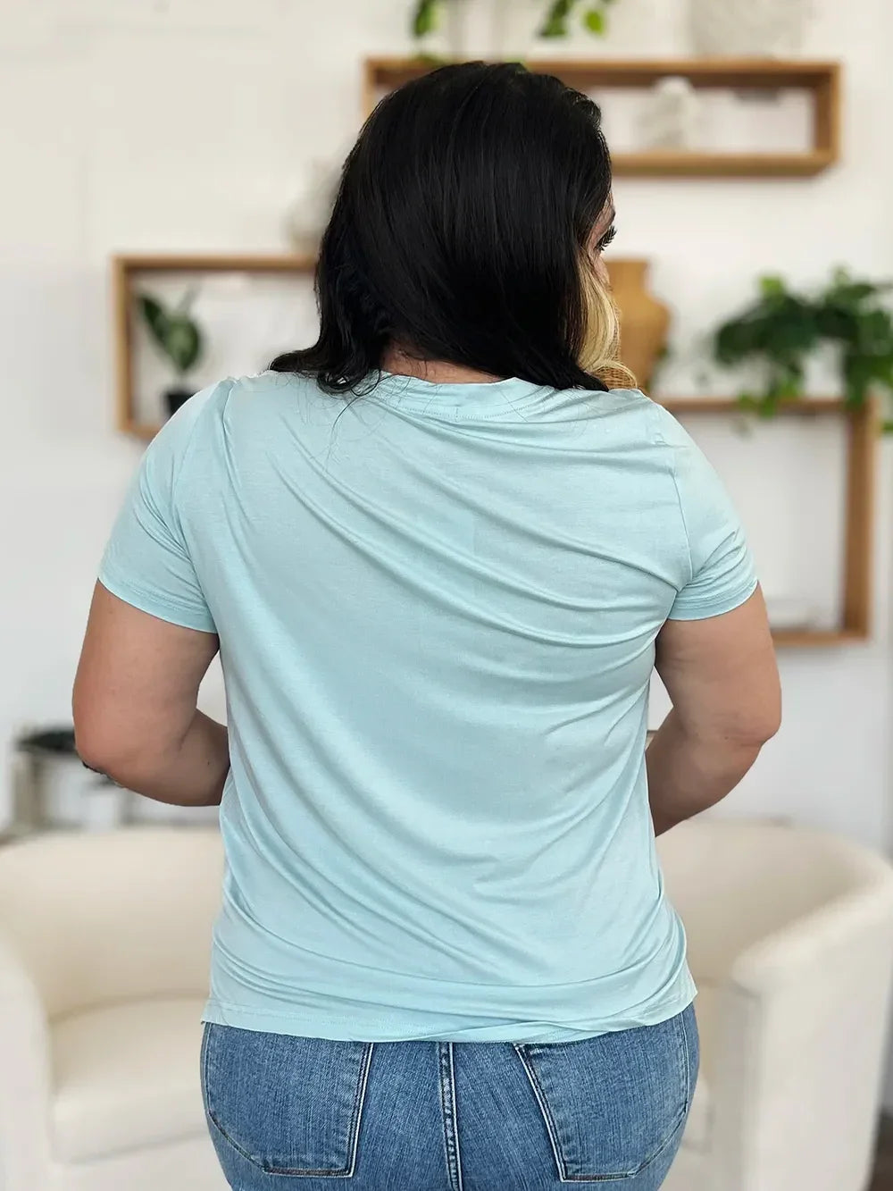 Basic Bae Bamboo Full Size Round Neck Short Sleeve T-Shirt Plus Size - Southern Shores Clothing