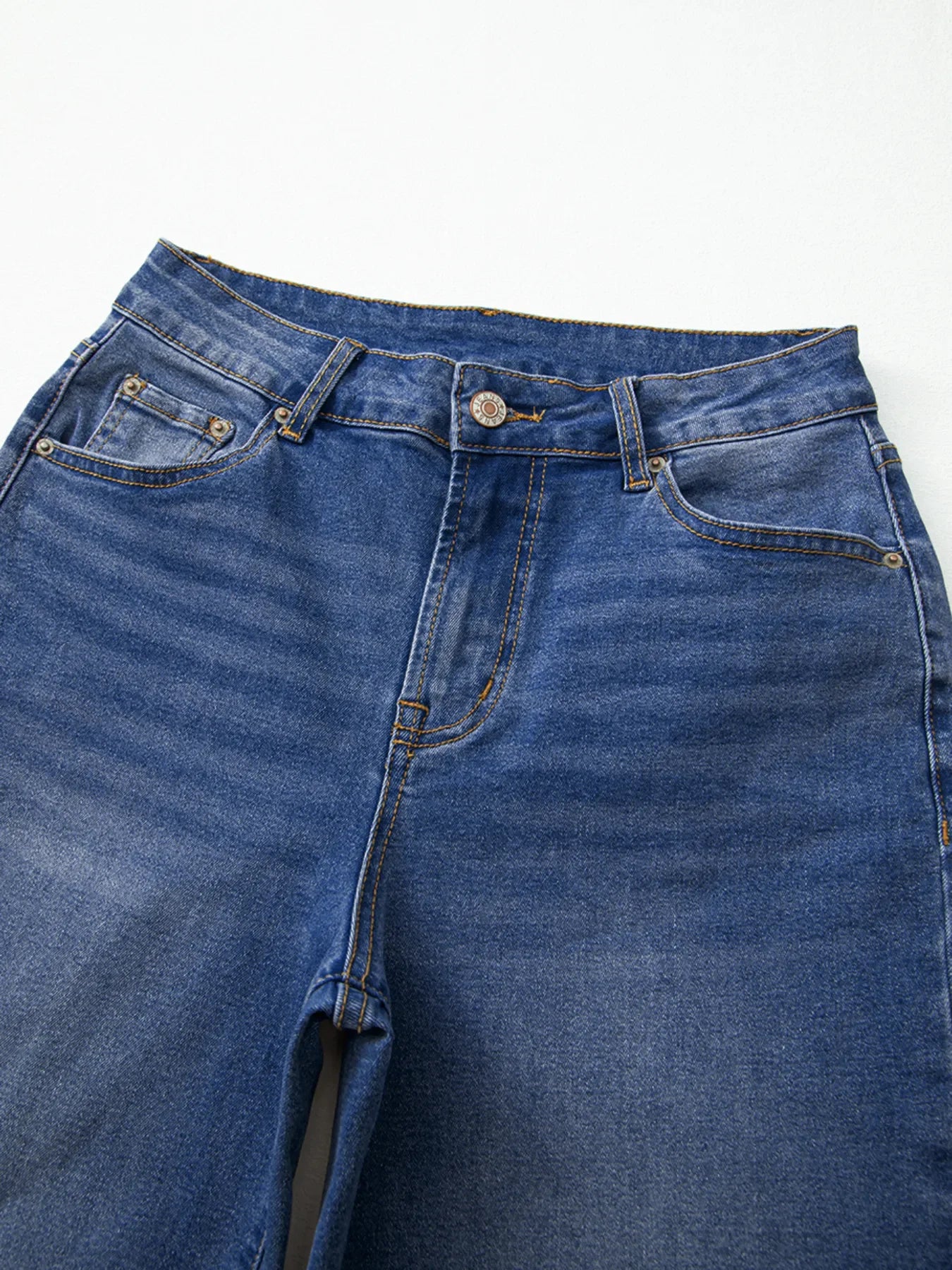 Coastal High Rise Loose Jeans With Raw Hem And Unique Cuffs - Southern Shores Clothing