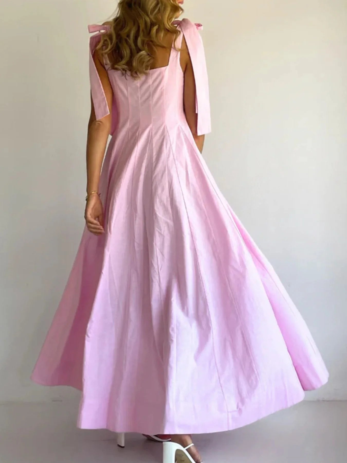 Gradient Tie Shoulder Maxi Dress With Adjustable Straps - Southern Shores Clothing