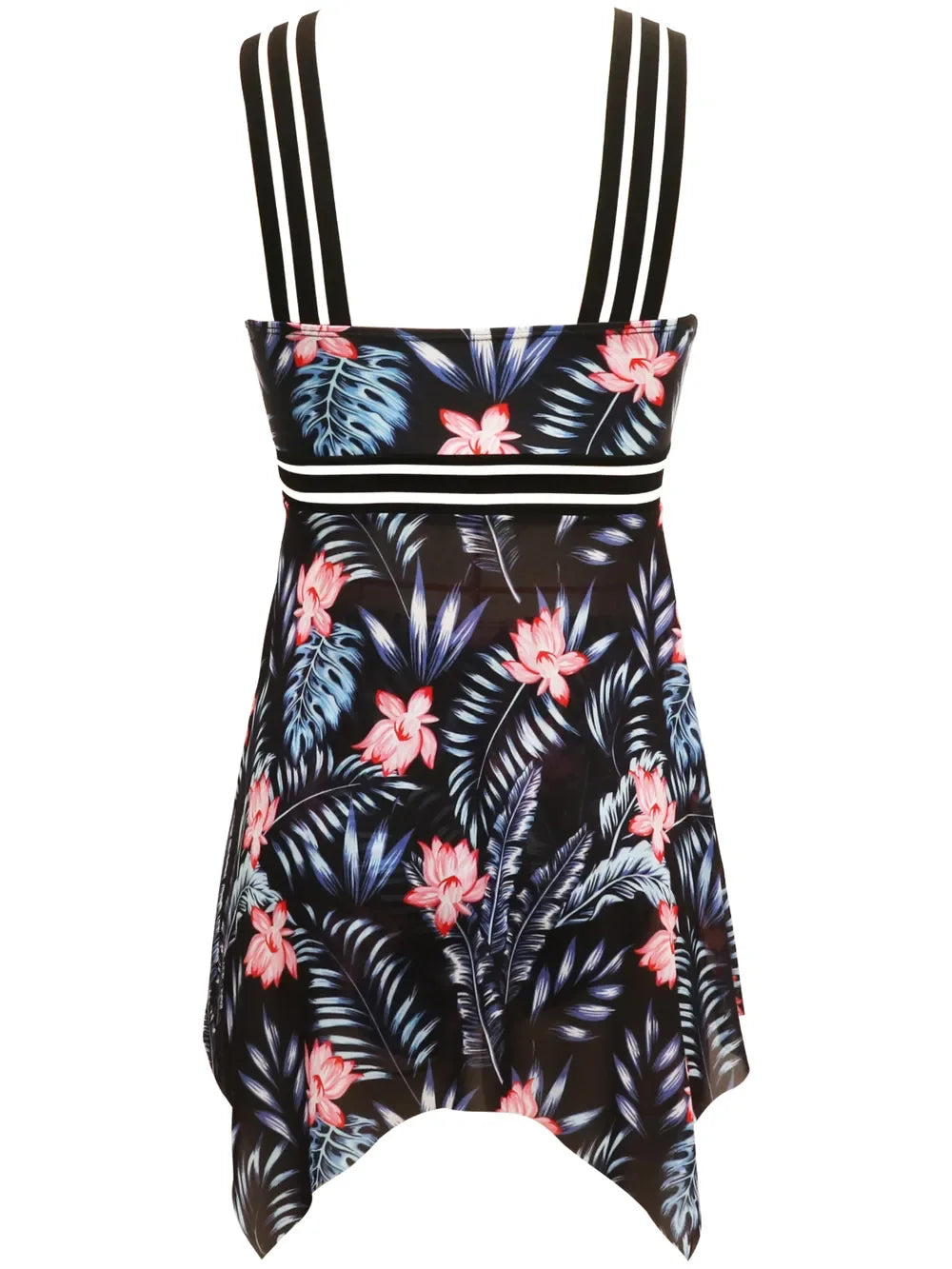 Crisscross Cutout Printed Two-Piece Swim Set With Removable Pads - Southern Shores Clothing