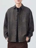 Plus Size Cotton Long Sleeve Button-Up Shirt - Southern Shores Clothing