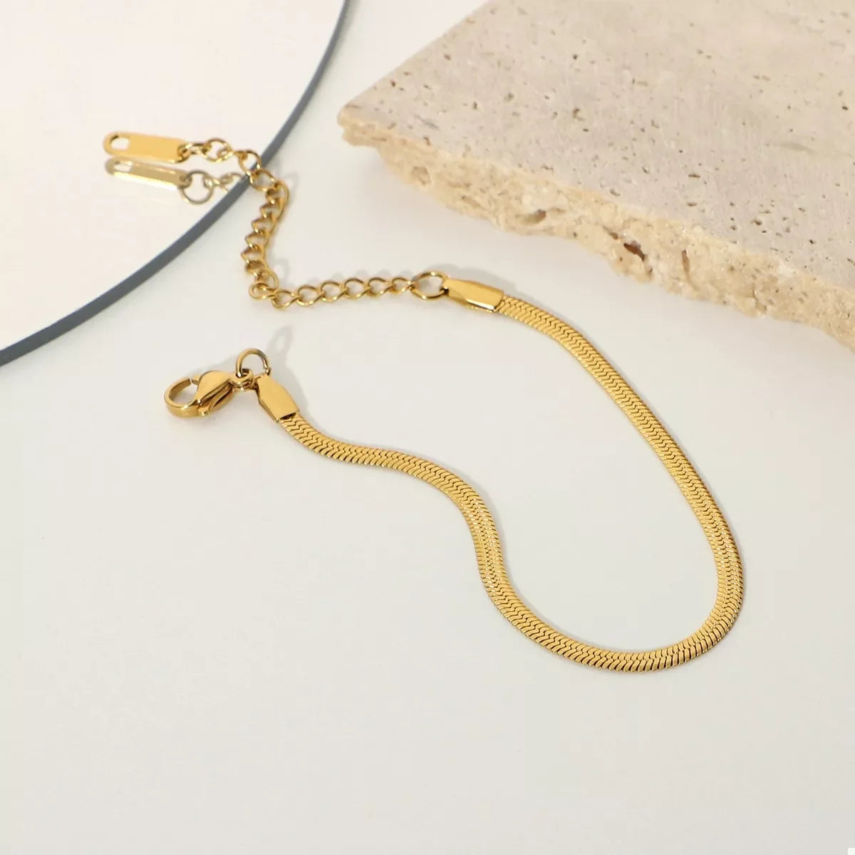 Minimalist 18K Gold-Plated Stainless Steel Chain Bracelet - Southern Shores Clothing