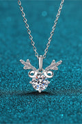 1 Carat Moissanite Sterling Silver Necklace - Southern Shores Clothing