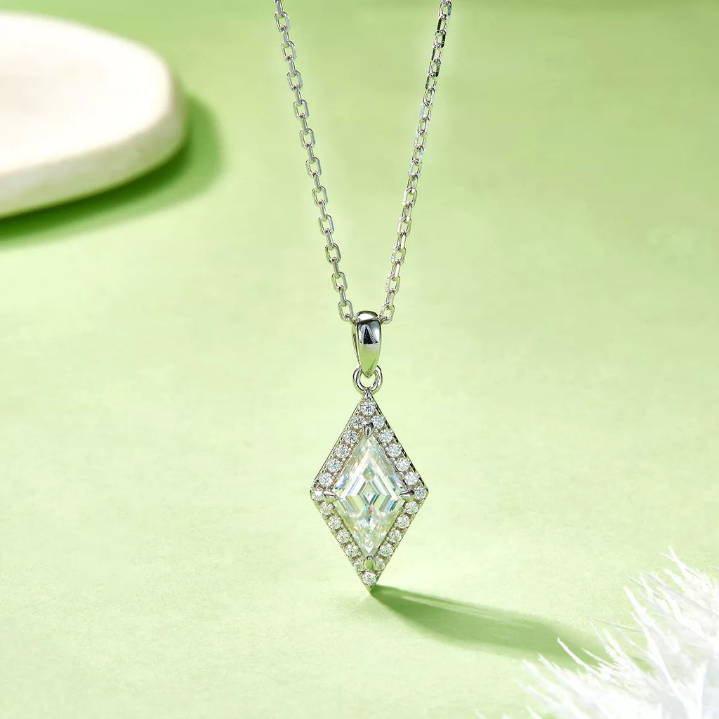 Southern Shores 2 Carat Moissanite Sterling Silver Women's Pendant Necklace