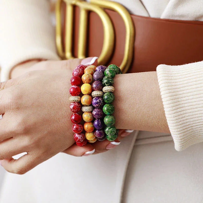 Natural Stone Beaded Bracelet Coastal Style - Southern Shores Clothing