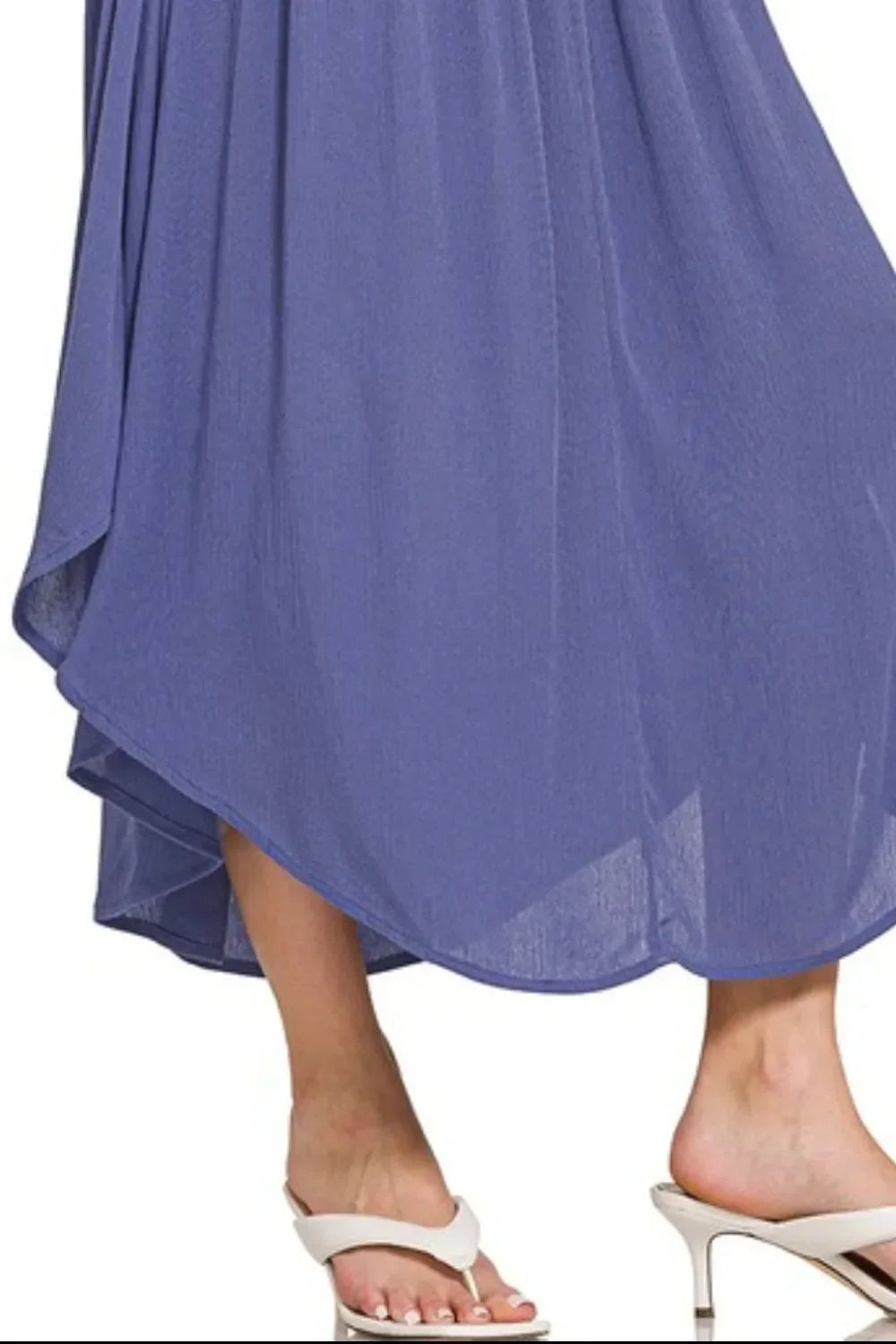 Woven Crinkle Smocked Waist Maxi Skirt With Pockets - Southern Shores Clothing