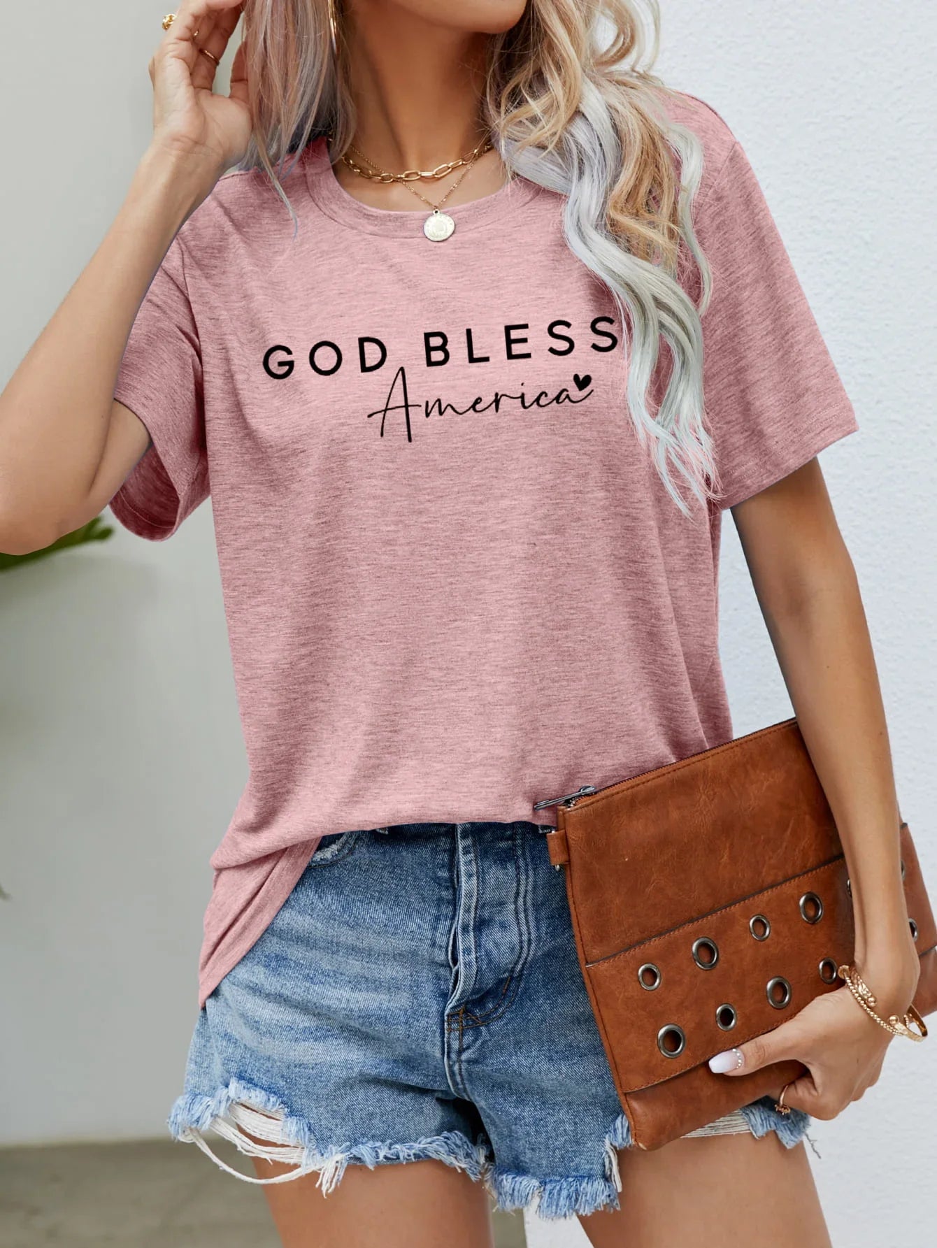 God Bless America Graphic Short Sleeve Tee - Southern Shores Clothing