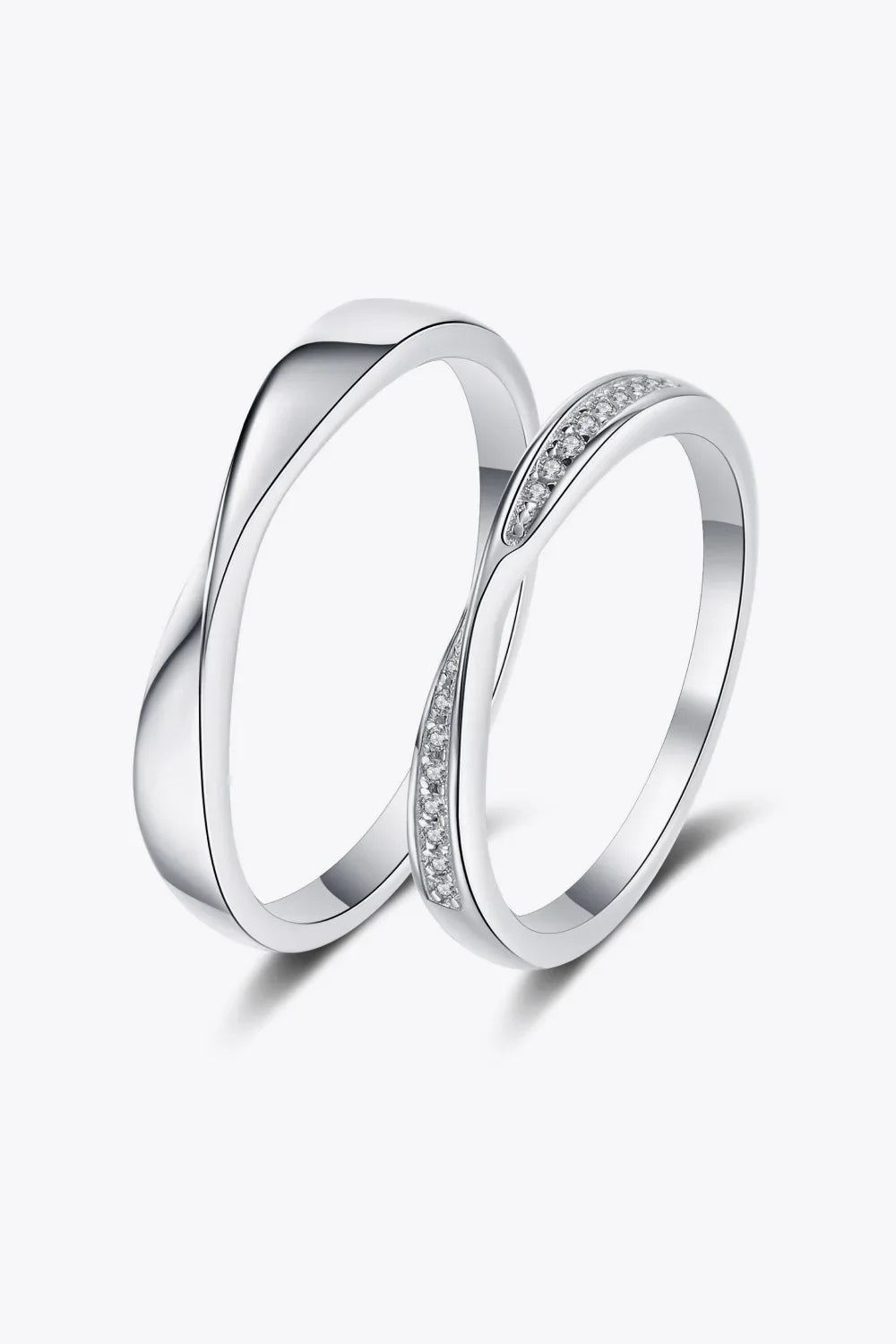 Minimalist Sterling Silver Moissanite Ring Single Stone - Southern Shores Clothing
