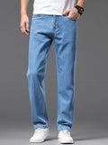 Straight-Leg Denim Jeans Classic Style Casual - Southern Shores Clothing