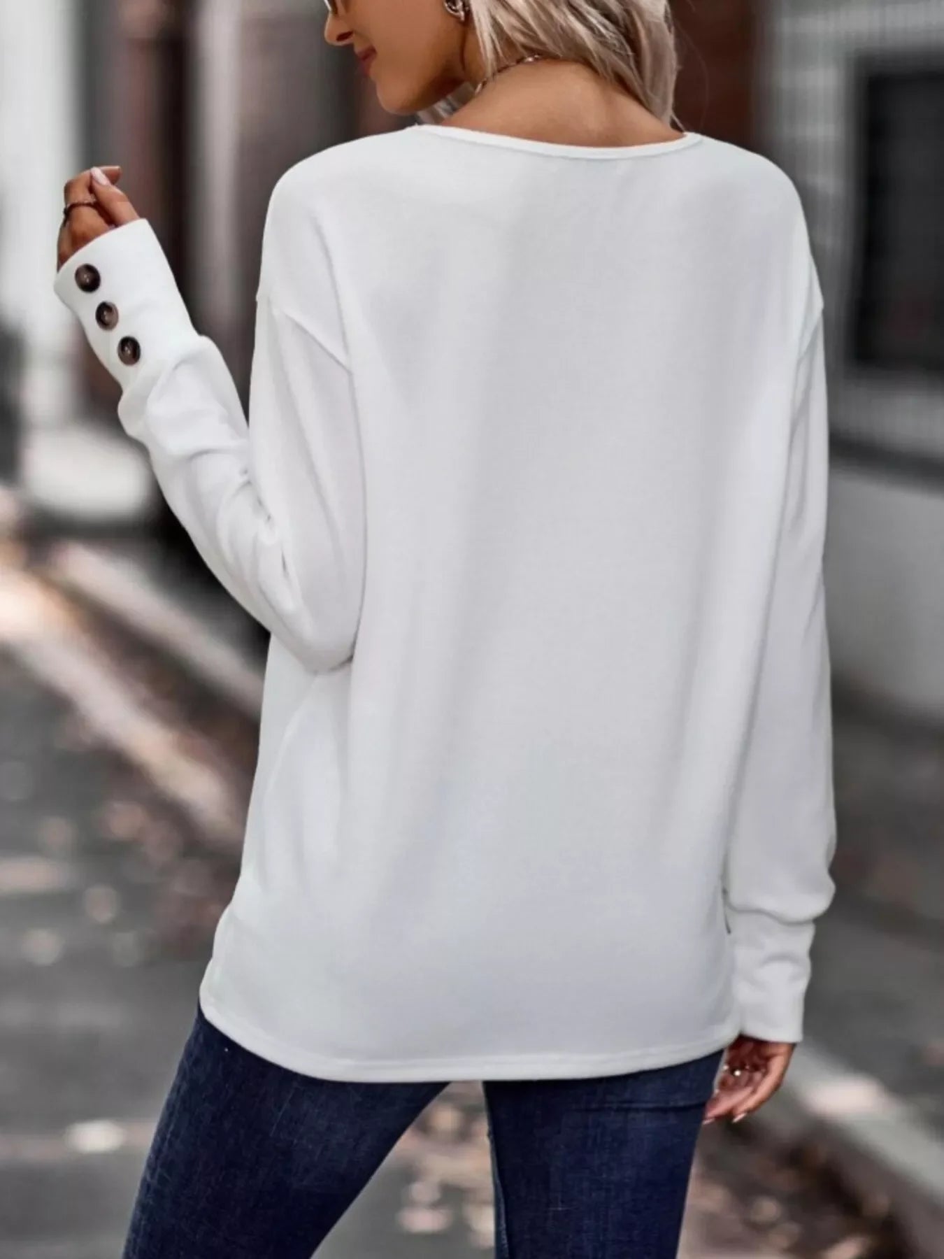 V-Neck Long Sleeve T-Shirt - Southern Shores Clothing