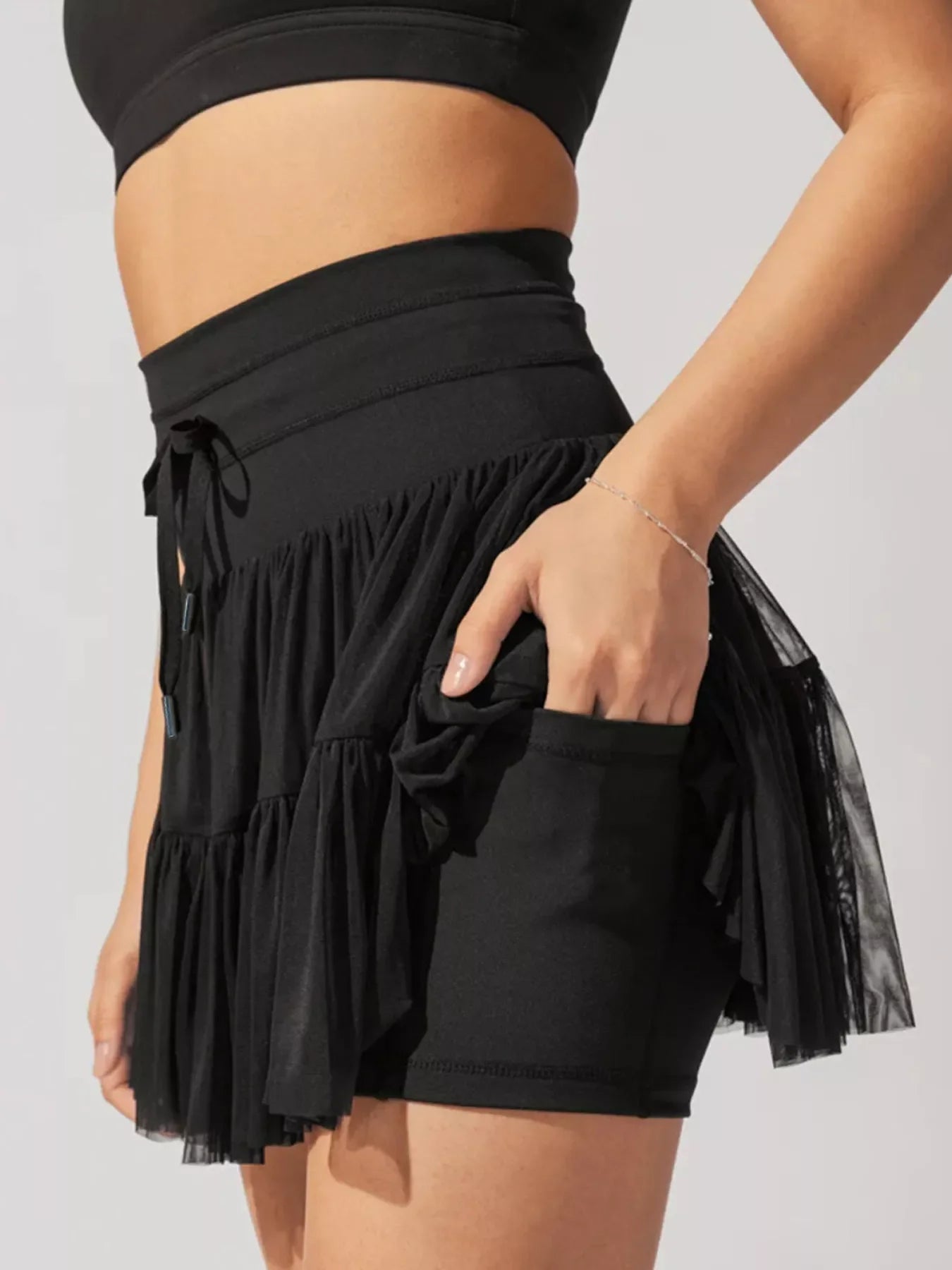 Lowcountry Style High Waist Skort With Pockets - Southern Shores Clothing