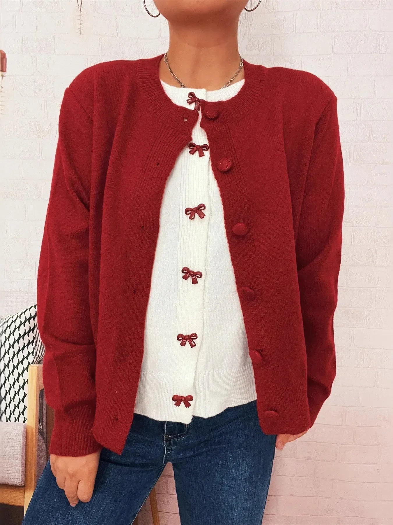Button Up Long Sleeve Cardigan Slightly Stretchy - Southern Shores Clothing