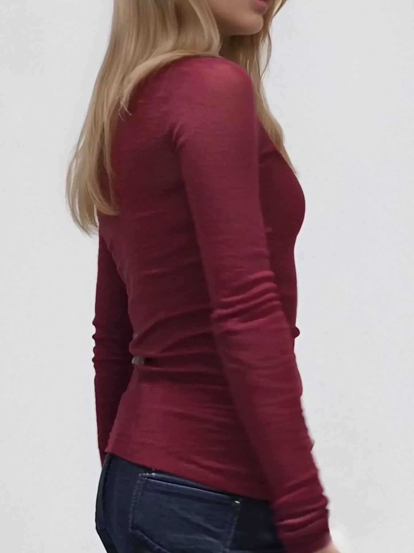Lace Detail Long Sleeve T-Shirt - Southern Shores Clothing