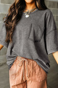 Mineral Wash Half Sleeve Vintage Cotton T Shirt - Southern Shores Clothing