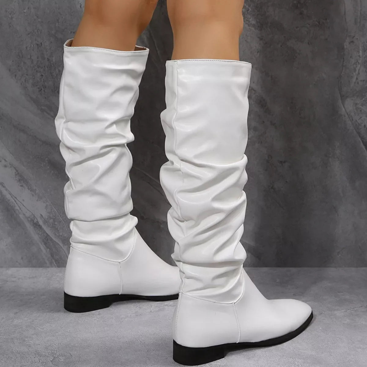Slouchy Block Heel Ankle Boots Everyday Wear - Southern Shores Clothing