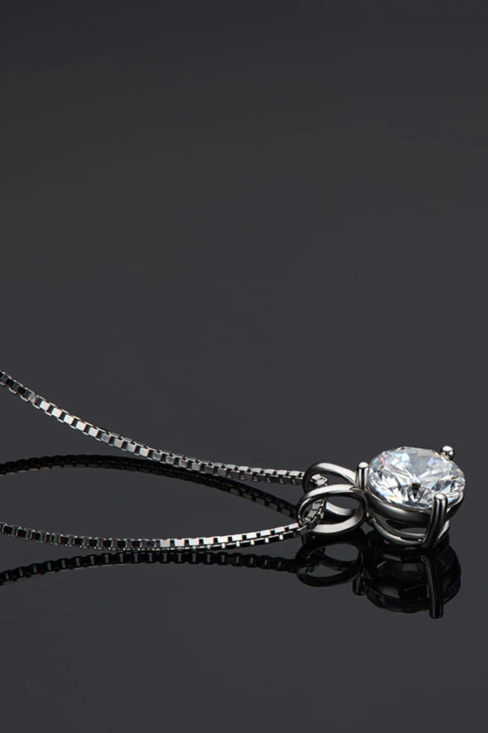 Coastal Moissanite Pendant Necklace 1 Carat, Minimalist - Southern Shores Clothing