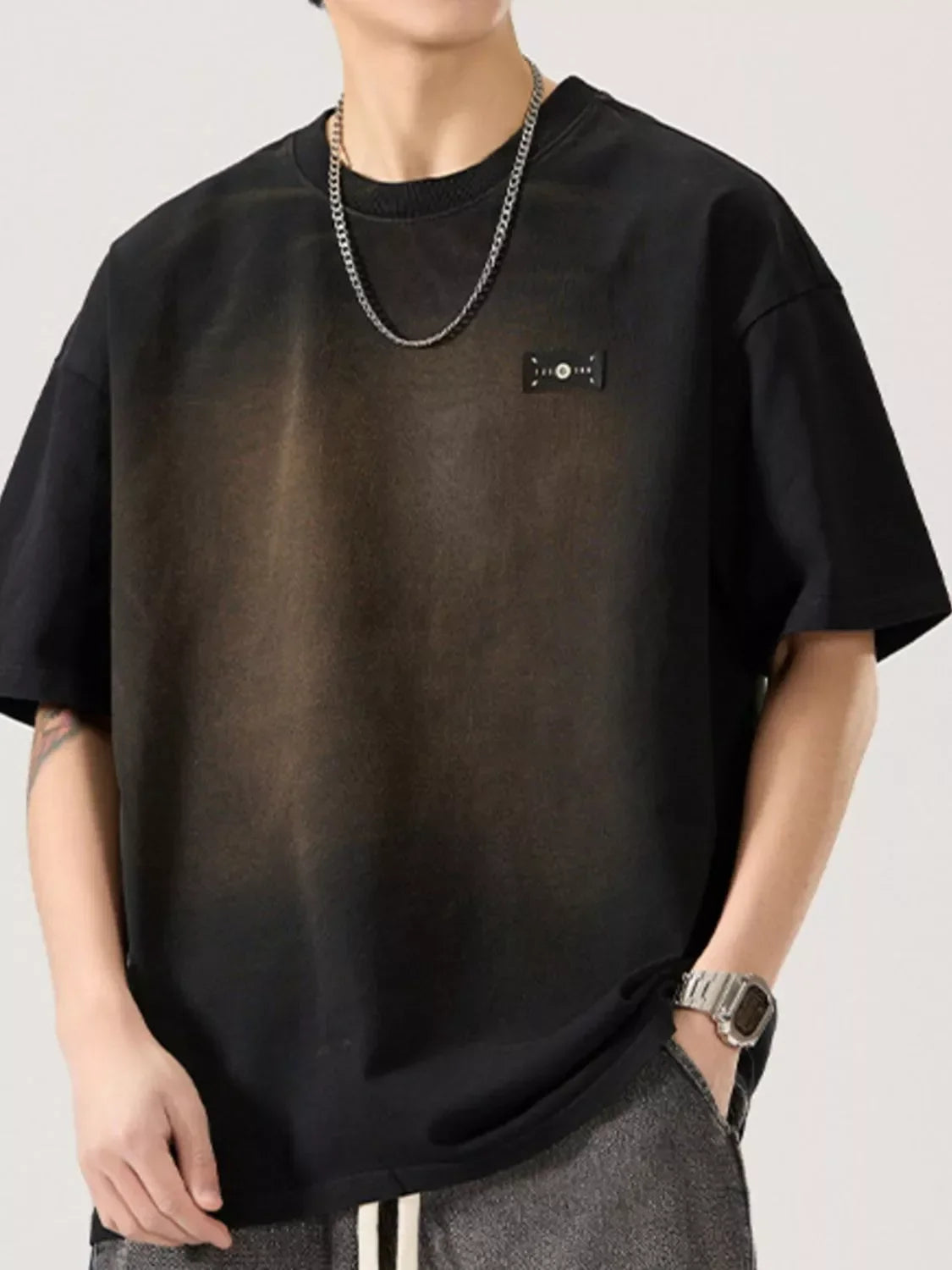 Oversized Plus Size Round Neck Cotton Spandex T Shirt - Southern Shores Clothing
