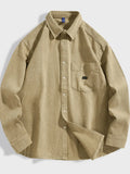 Plus Size Cotton Long Sleeve Button-Up Shirt - Southern Shores Clothing