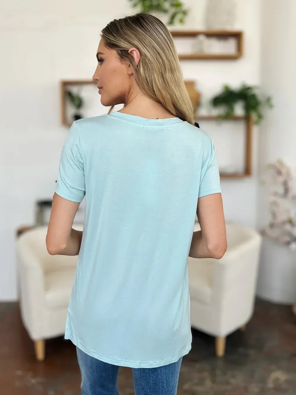 Basic Bae Bamboo Full Size Round Neck Short Sleeve T-Shirt Plus Size - Southern Shores Clothing