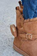 Plush Thermal Flat Boots With Plush Lining