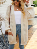 Lightweight Open Front Stretch Cardigan With Pockets - Southern Shores Clothing