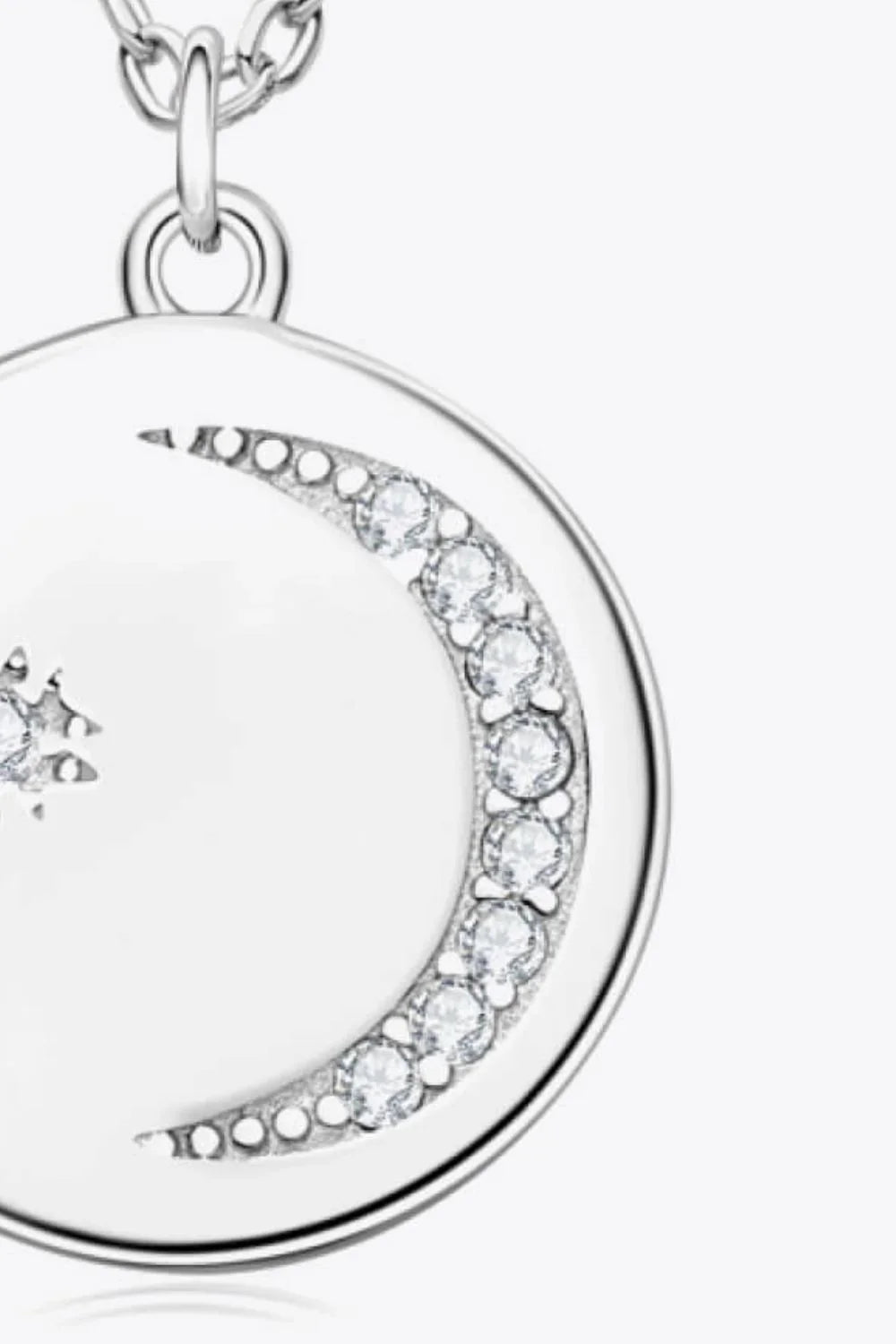 Moissanite Round Sterling Silver Necklace All Day Comfort - Southern Shores Clothing