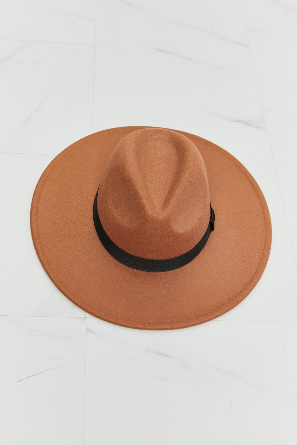 Classic Fedora Hat With Ribbon Band Design - Southern Shores Clothing