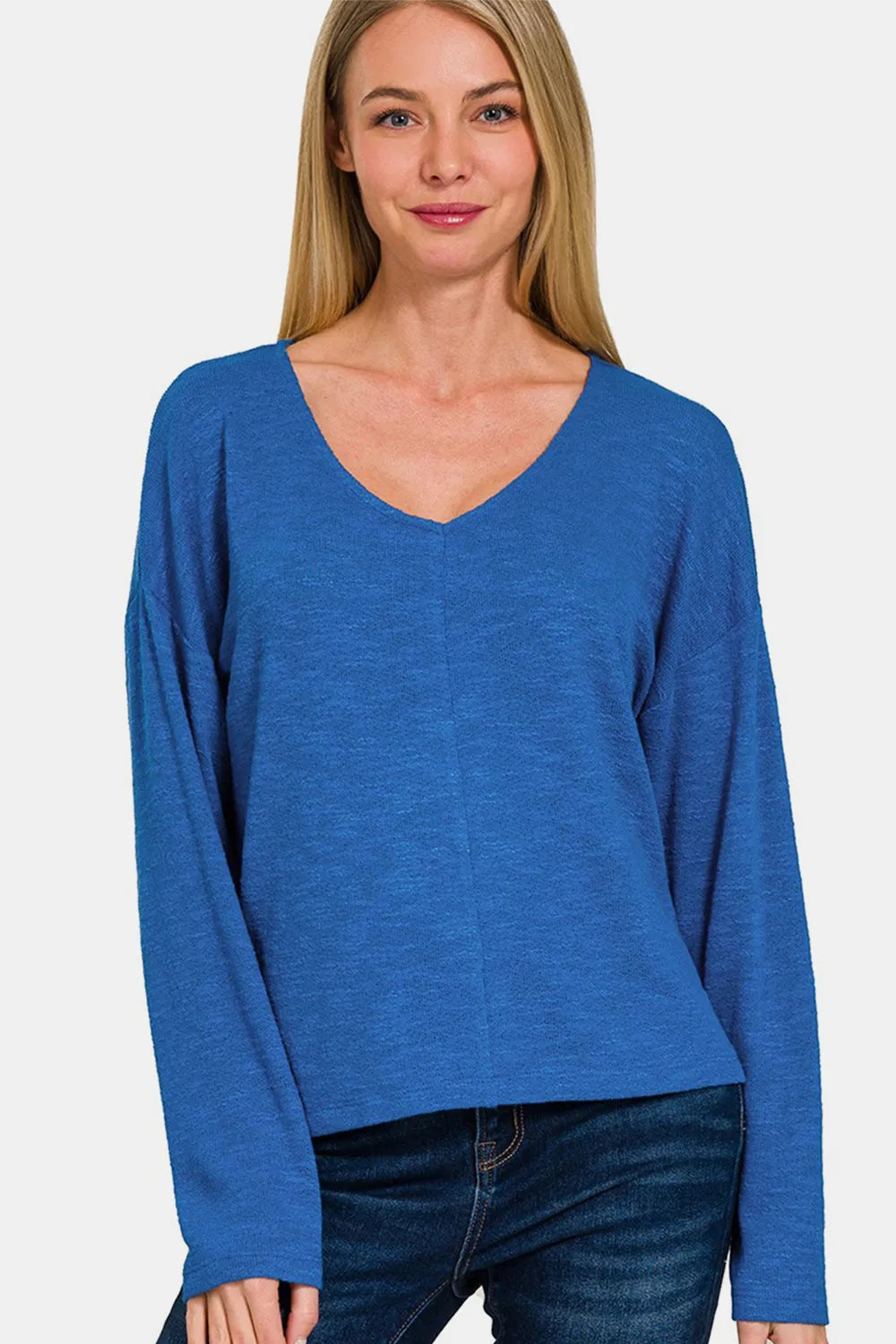 Women's Zenana Dropped Shoulder Long Sleeve T-Shirt